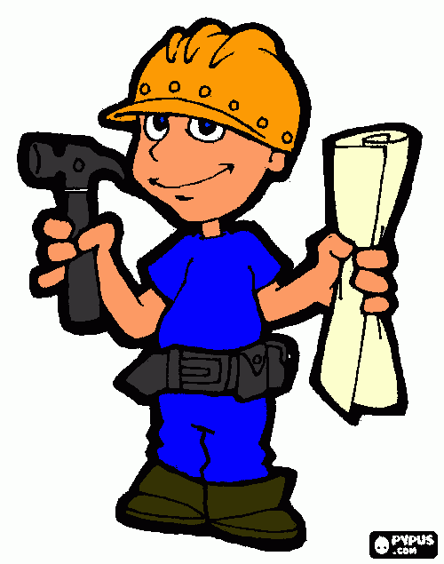 boneco construçao para colorir e imprimir