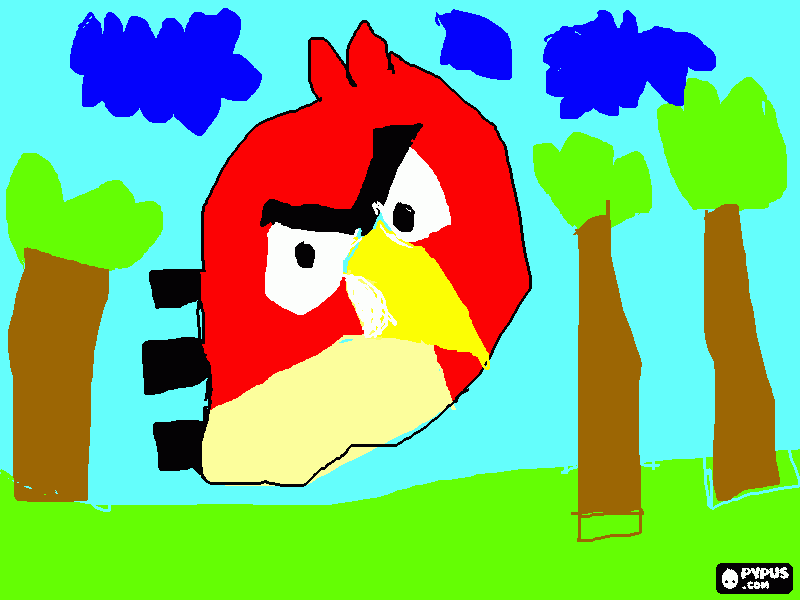 bonito/dificil/criativo/legal/angri brids/diferente para colorir e imprimir