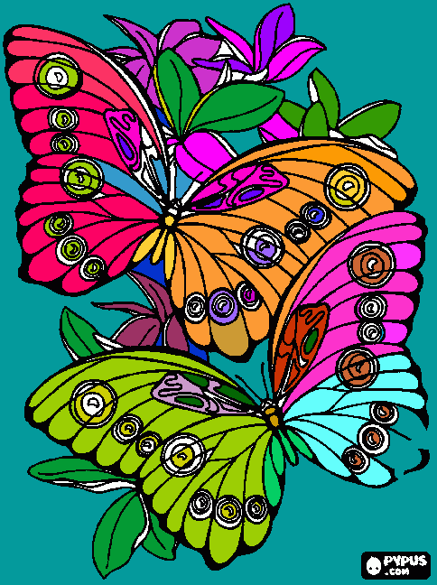 BORBOLEA para colorir e imprimir