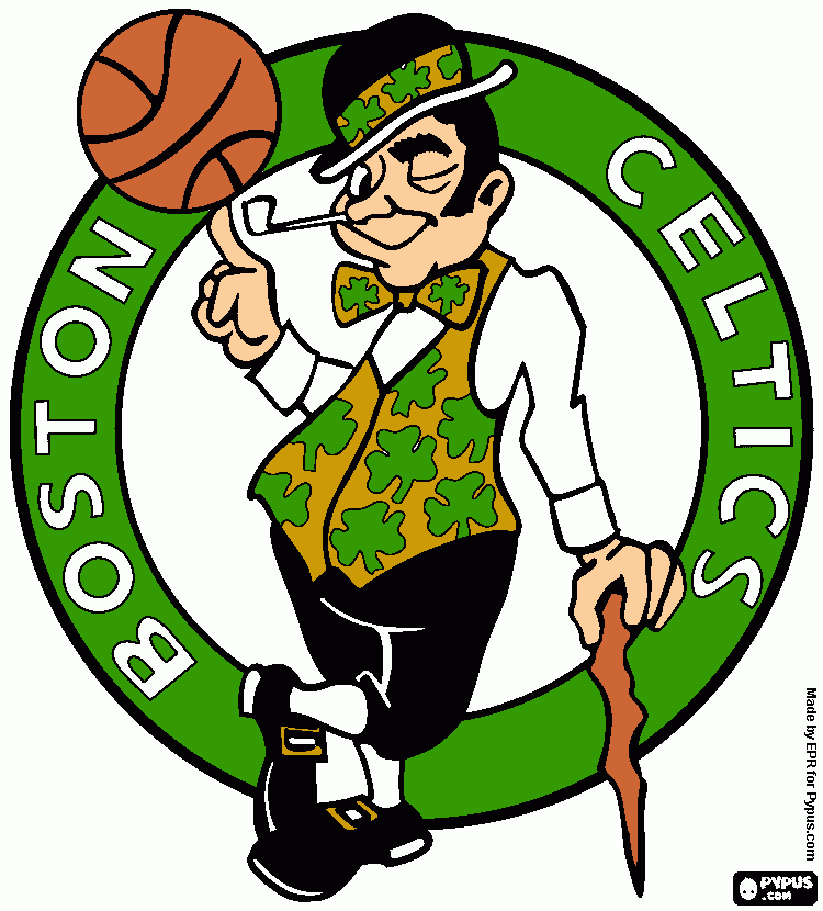 boston celtics para colorir e imprimir
