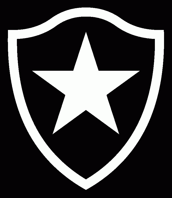 Botafogo FC - fundo preto para colorir e imprimir