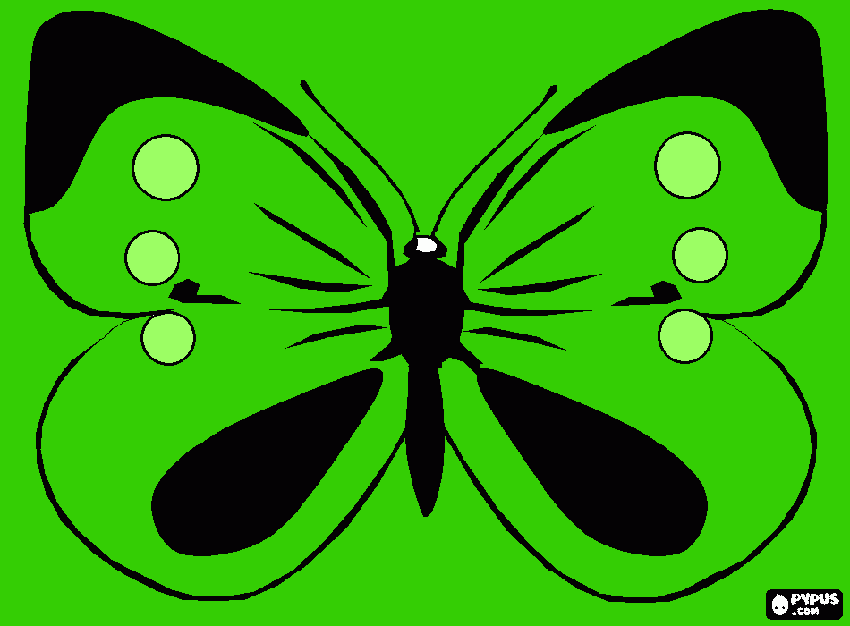 Brabuleta para colorir e imprimir