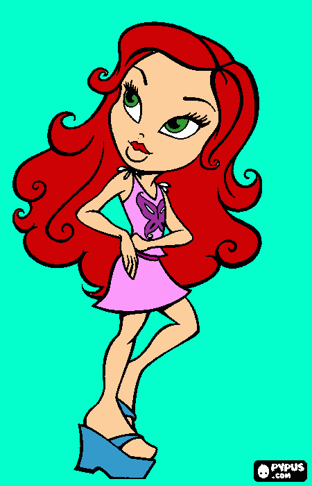 Bratz para colorir e imprimir