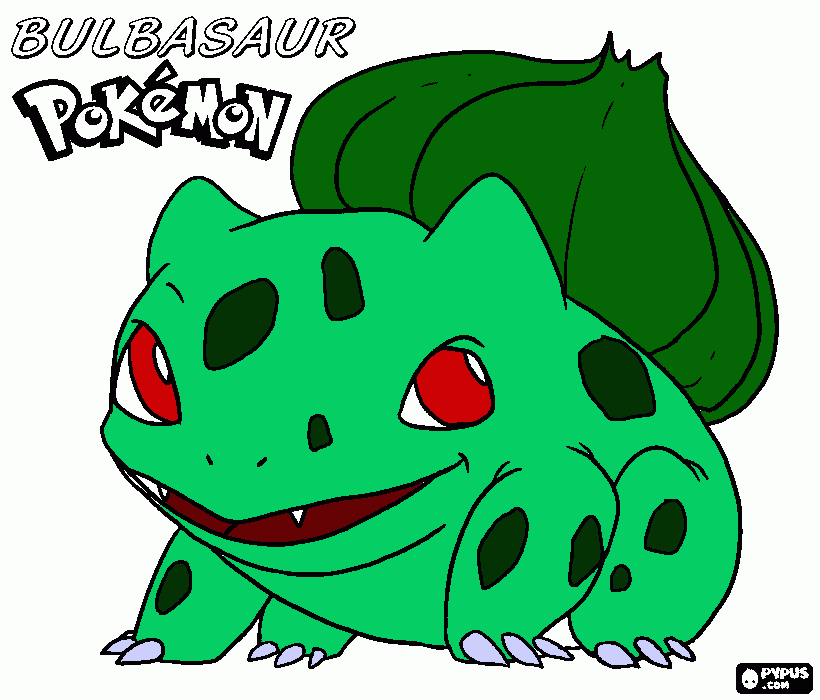bulbasar para colorir e imprimir