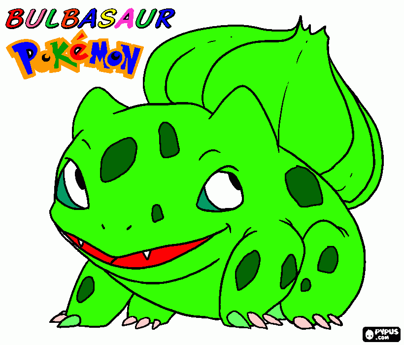Bulbasauro para colorir e imprimir