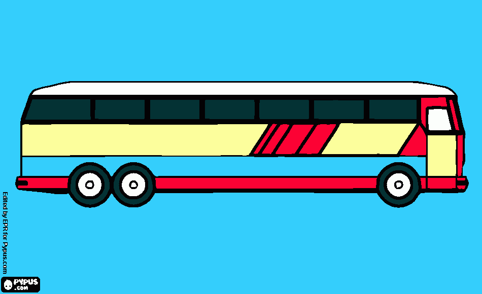 busstur para colorir e imprimir