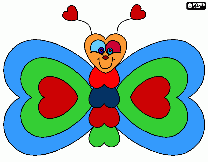 butterfly para colorir e imprimir