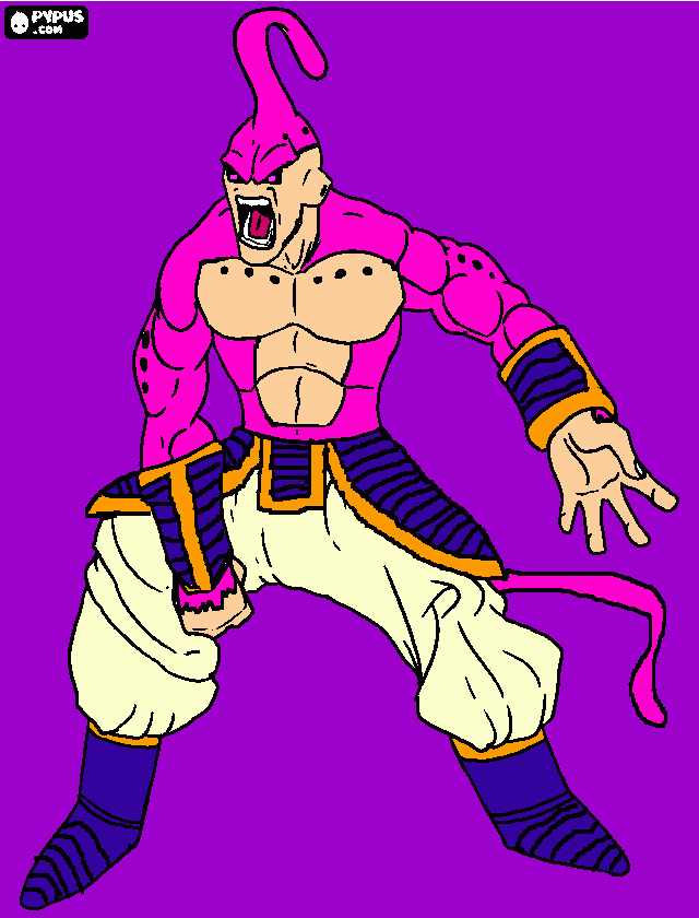 Buu SS para colorir e imprimir