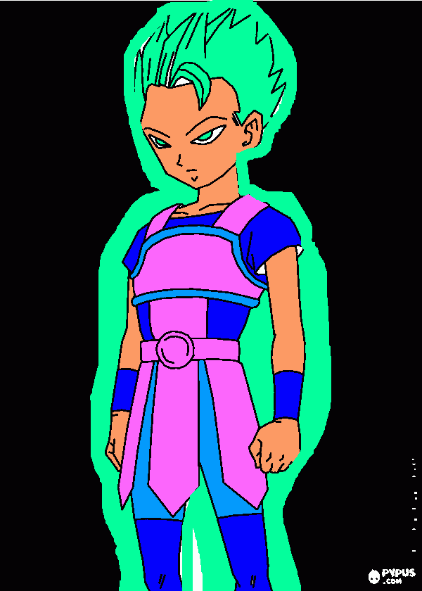 cabba ssj ledario para colorir e imprimir