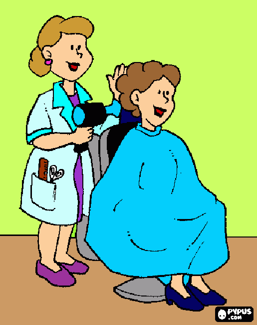 cabeleireiro para colorir e imprimir