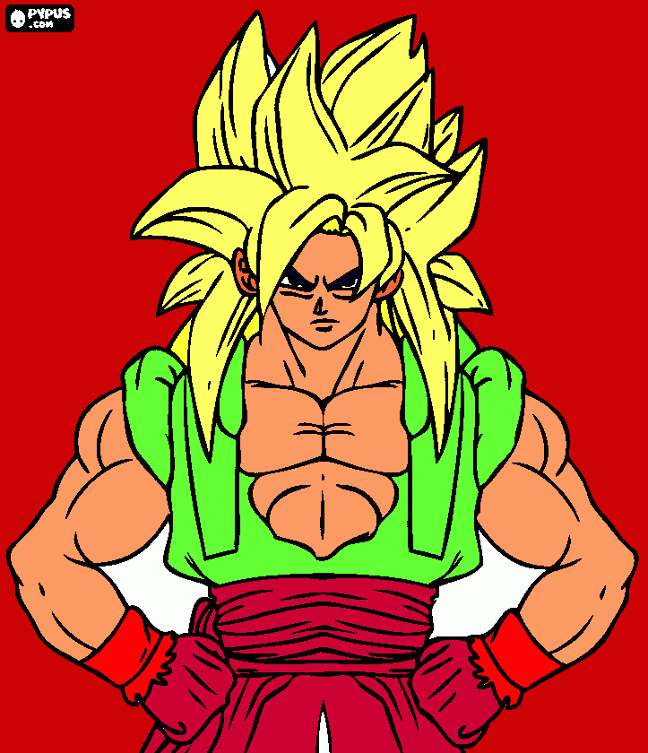 cabelo amarelo. jaqueta verde. vermrelo e roso. sornte roso. pele cor de pele para colorir e imprimir