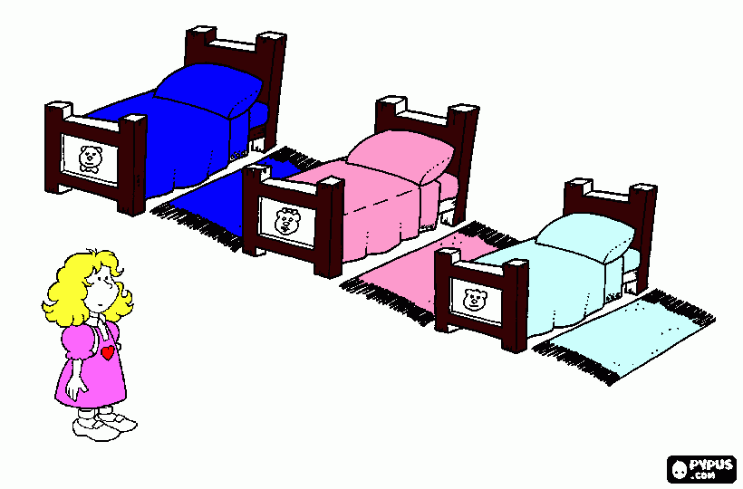 cachinhos dourados para colorir e imprimir