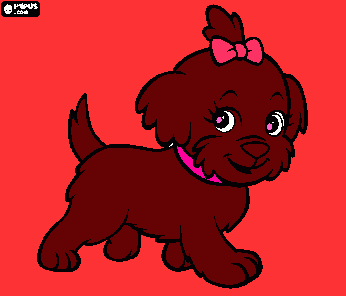 cachorrinha para colorir e imprimir