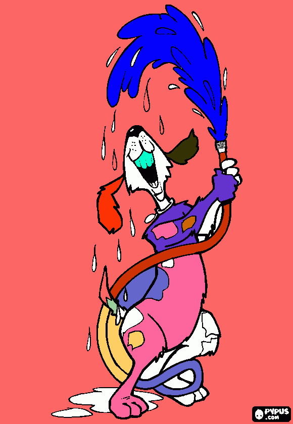 cachorrinho colorido para colorir e imprimir