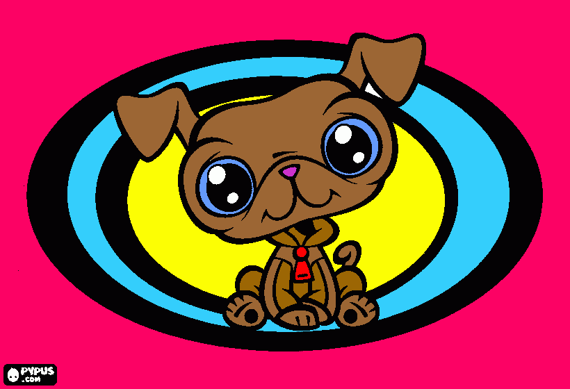 cachorrino para colorir e imprimir