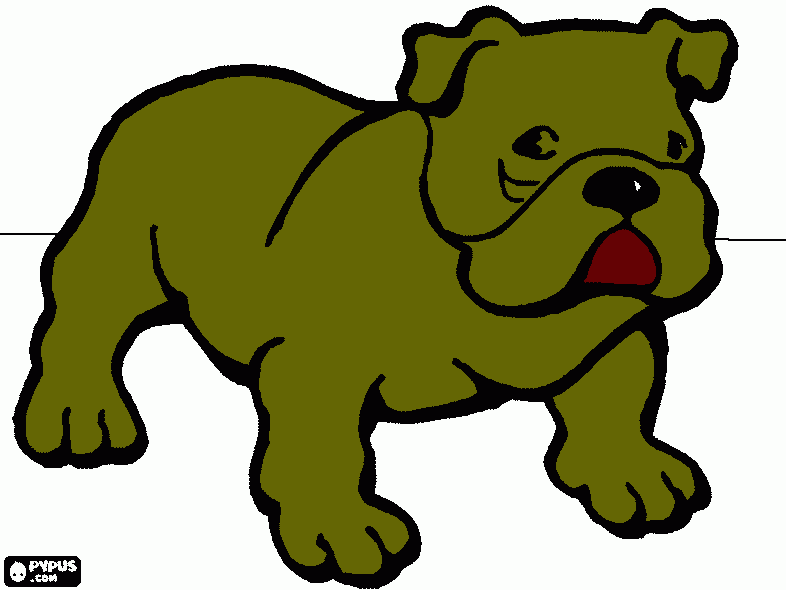 Cachorropara numero de mosaico para colorir e imprimir