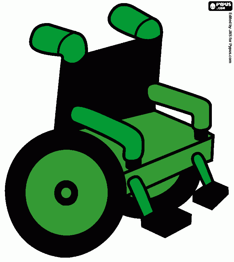 cadeiras de rodas para colorir e imprimir