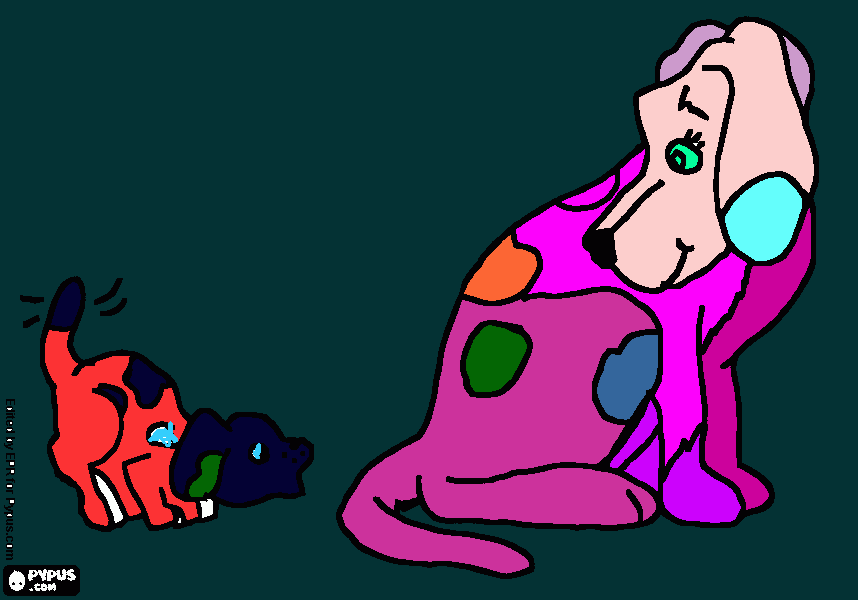 caes para colorir e imprimir