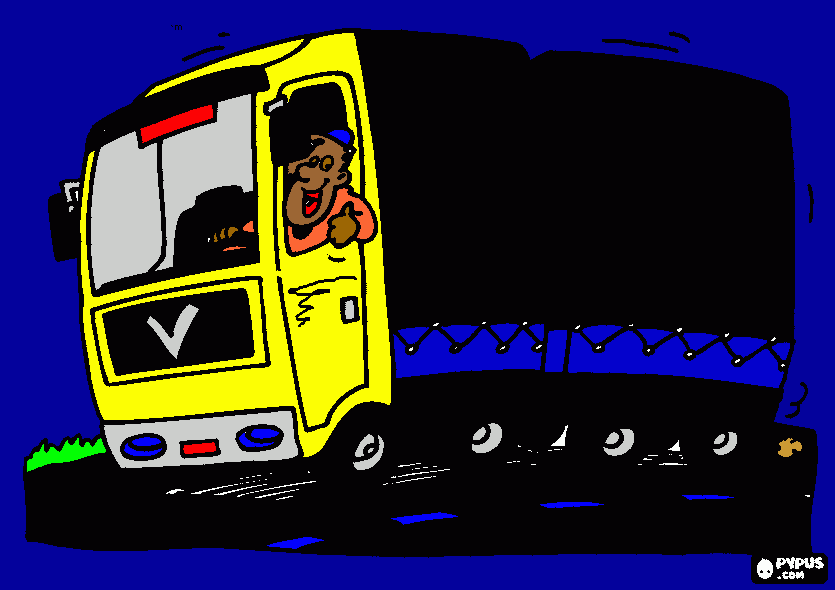 caminao para colorir e imprimir