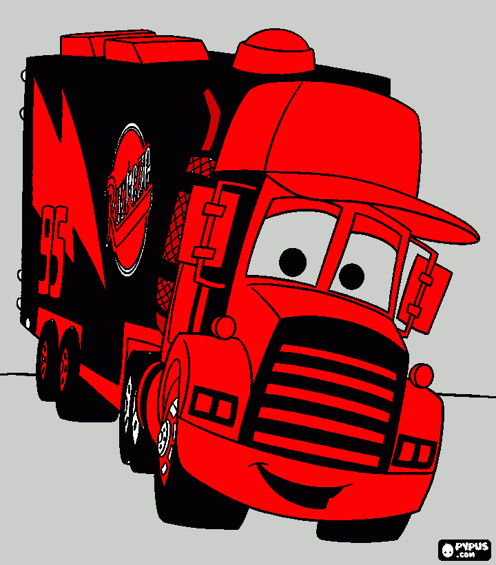 caminhao moderno para colorir e imprimir