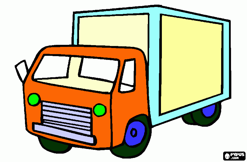 caminhao para o trabalho de pro model para colorir e imprimir