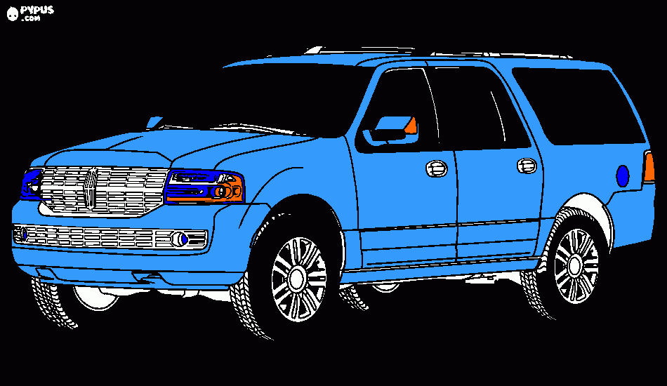 caminhonete para colorir e imprimir