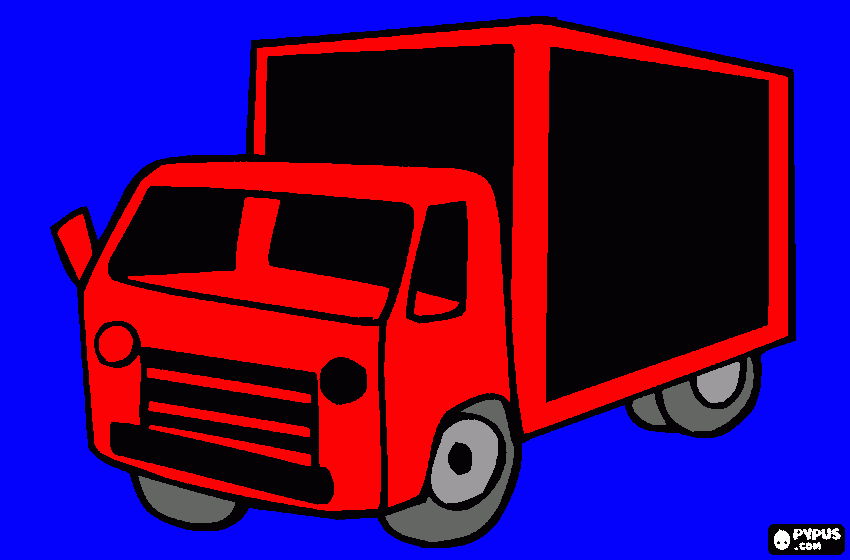 caminhão do flamengo para colorir e imprimir