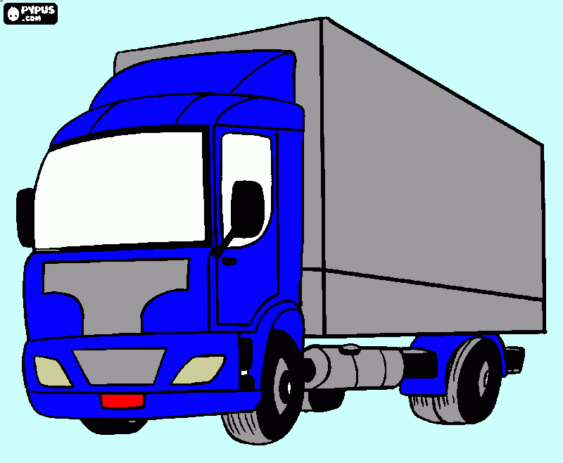 caminhão lindo para colorir e imprimir