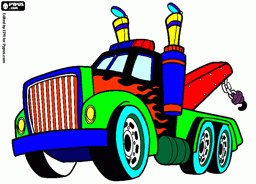 caminhão rauany para colorir e imprimir