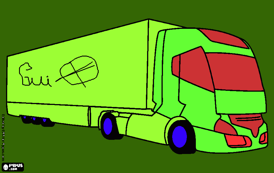 caminhão treme tudo para colorir e imprimir