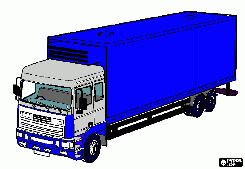 CAminhão truck razzo para colorir e imprimir