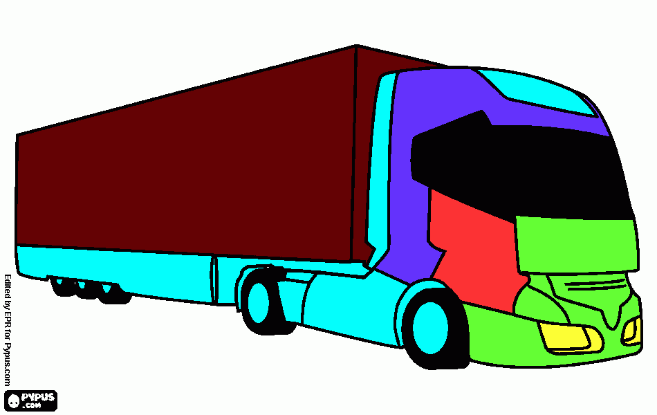 caminhãozão para colorir e imprimir