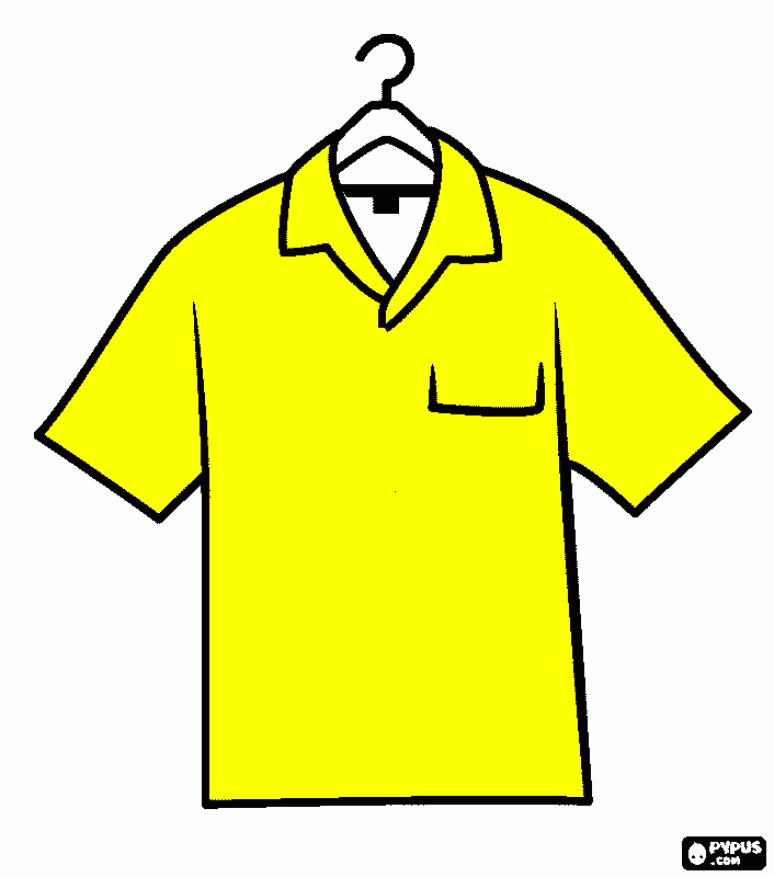 camisa para colorir e imprimir