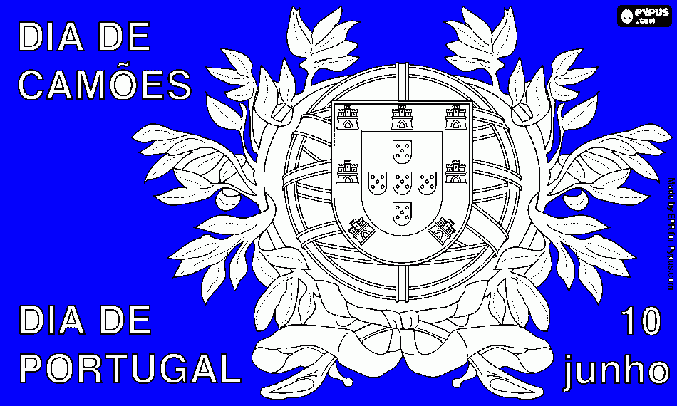 camões para colorir e imprimir