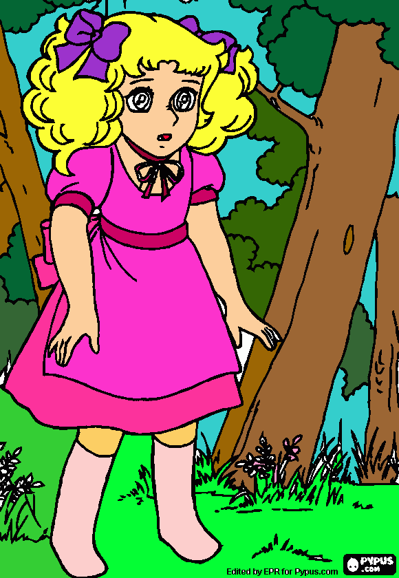 candy que vive no orfanato para colorir e imprimir