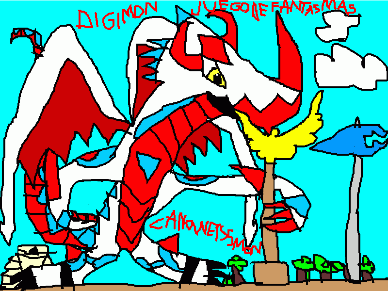 Canoweismon para colorir e imprimir