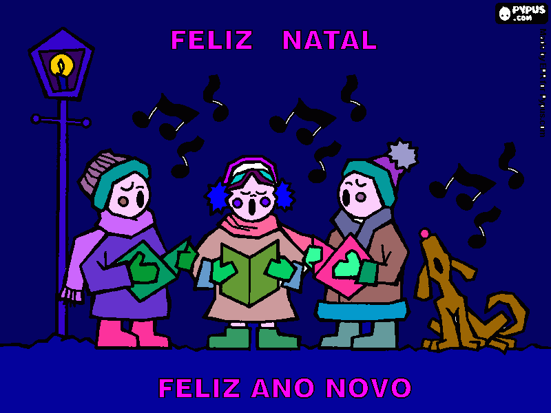 cantata de natal para colorir e imprimir