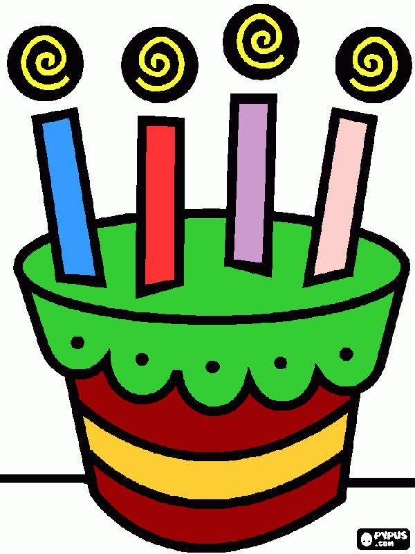 Cantinho do Bolo para colorir e imprimir