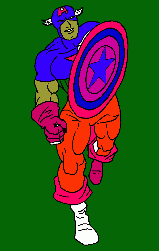 Cap America  para colorir e imprimir