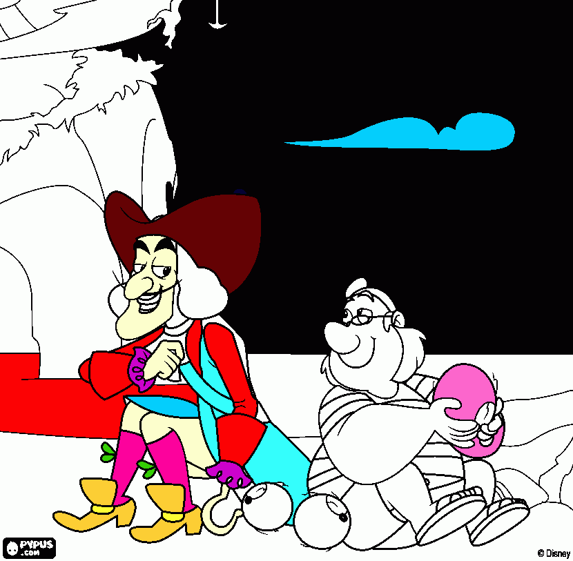 cap gancho para colorir e imprimir