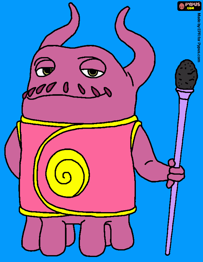 capitão Smek para colorir e imprimir