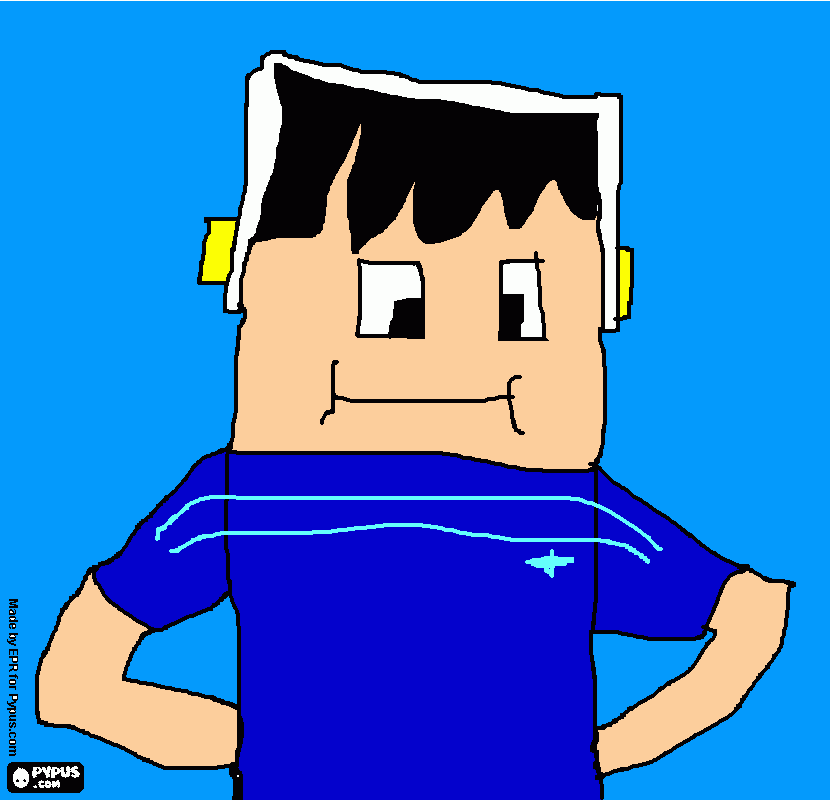 cara, desenho de um usuário para colorir e imprimir