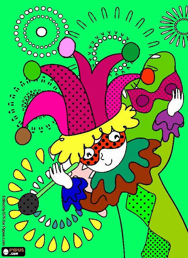 carn para colorir e imprimir