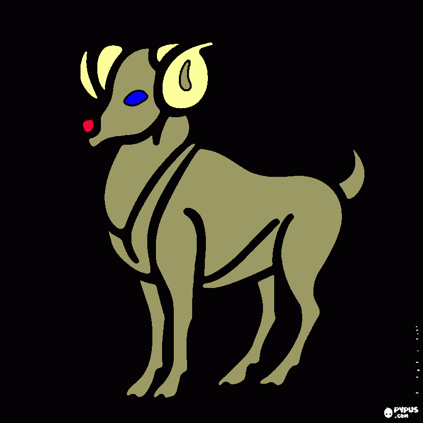 carneiro para colorir e imprimir