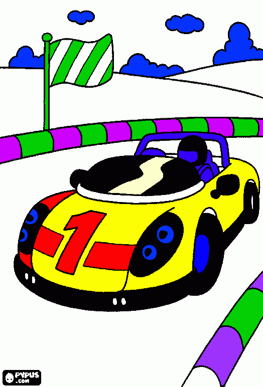 caro tunado para colorir e imprimir