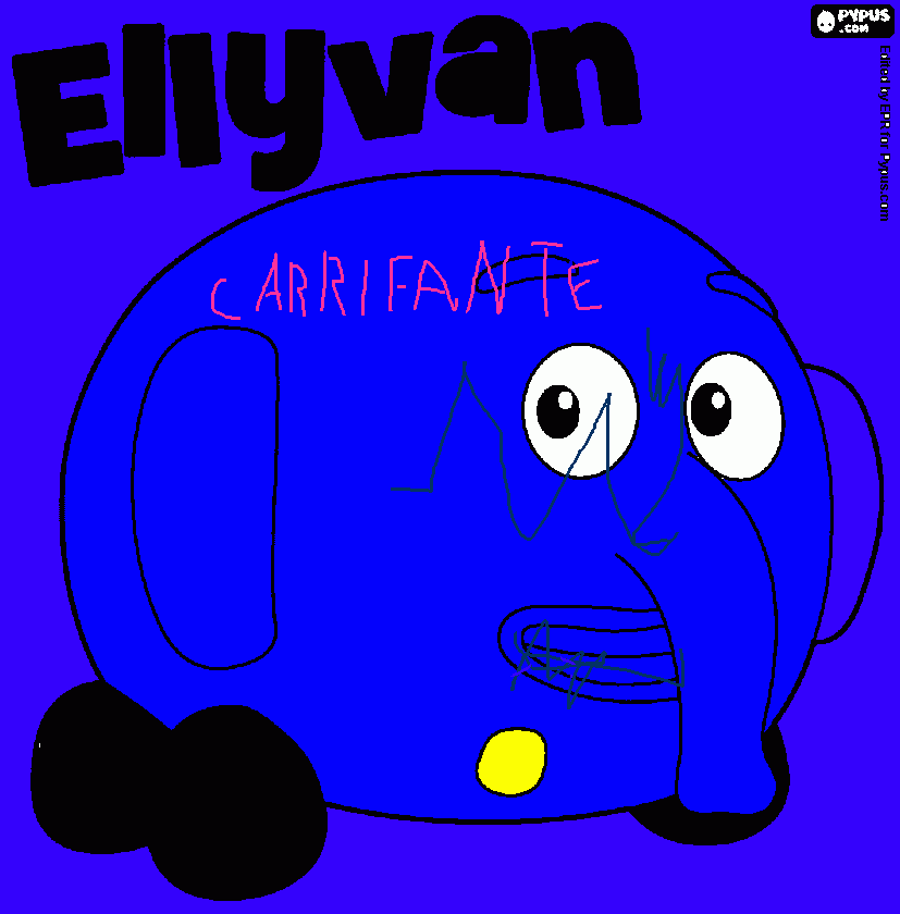 Carrifante para colorir e imprimir