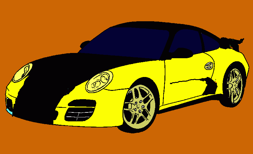 Carro artilhado para colorir e imprimir