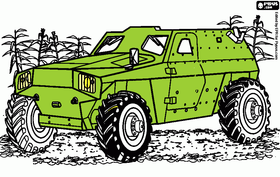 carro blindado mig para colorir e imprimir