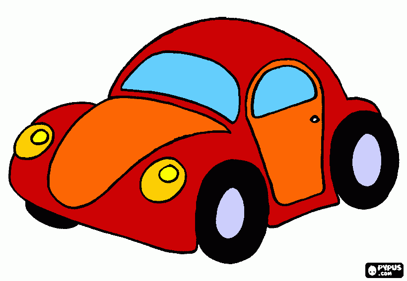 carro carocha para colorir e imprimir