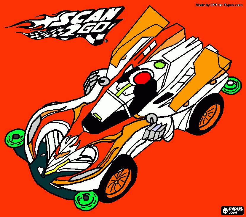 carro do Sca2go Falgor para colorir e imprimir